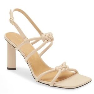 FRAME LE HENDRICKS  sling Back Knotted Heels Size 38.5